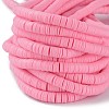 Flat Round Handmade Polymer Clay Beads CLAY-R067-6.0mm-28-3