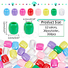 Nbeads 360Pcs 12 Colors Plastic European Beads KY-NB0001-66-2