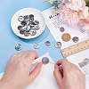 Natural Black Lip Shell Buttons BUTT-ME0001-12-3