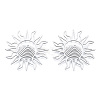 Non-Tarnish 201 Stainless Steel Filigree Joiners STAS-N090-LA950-1-2