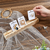 Pine Wood Card Display Stands ODIS-WH0100-02-3