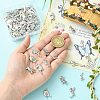80Pcs 8 Styles Tibetan Style Alloy Pendants FIND-CJ0006-09-4
