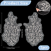 Flower Beading Lace Appliques DIY-WH0304-958-2