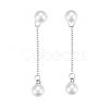 304 Stainless Steel Chain Tassel Earrings EJEW-I248-12-2