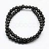 1 Strand Dyed Black Round Synthetic Turquoise Beads Strands X-TURQ-G106-6mm-02C-2