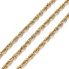 Ion Plating(IP) 304 Stainless Steel Rope Chains CHS-G027-08B-G-1