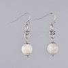 Natural White Moonstone Dangle Earrings X-EJEW-JE03934-05-1