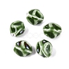 Vintage Handmade Porcelain Wrinkle Beads PORC-Q006-09D-1