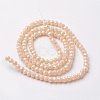Electroplate Glass Beads Strands EGLA-F124-FR-A02-2