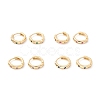 Cubic Zirconia Huggie Hoop Earrings EJEW-I260-20G-NR-1
