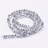 Electroplate Glass Beads Strands EGLA-J042-6mm-H02-2