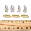 8 Sets 2 Colors Brass Locking Tube Magnetic Clasps KK-FS0001-61-5