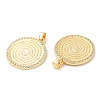 Brass with Cubic Zirconia Pendants KK-K332-16A-G-3