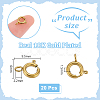 20Pcs 304 Stainless Steel Spring Ring Clasps STAS-UN0064-43-3
