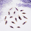 16Pcs Natural Gemstone Copper Wire Wrapped Pendants FIND-DC0003-66-3
