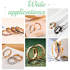 12Pcs Crystal Rhinestone Grooved Finger Ring RJEW-UN0002-46G-6