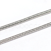 Tarnish Resistant 304 Stainless Steel Round Snake Chains CHS-L001-163-2mm-1