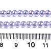 Electroplate Transparent Glass Beads Strands X-GLAA-T032-T4mm-AB01-2