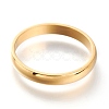 Ion Plating(IP) 304 Stainless Steel Plain Band Rings RJEW-B0006-7-03G-1