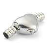 Non-Tarnish 304 Stainless Steel European European Clip Clasps X-STAS-O148-01P-3