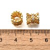 Rack Plating Brass Micro Pave Cubic Zirconia Connector Charms KK-M313-06G-2