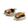 Natural Tiger Eye Links connectors G-L514-015B-3