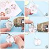 Flat Round Alloy Pendant Cabochon Settings PALLOY-A15654-AS-1-4