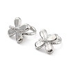 Rhodium Plated 925 Sterling Silver Peg Bails STER-Z001-013P-4
