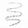 Non-Tarnish 201 Stainless Steel Cross & Oval Link Chains STAS-N092-109-3