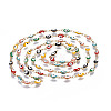 304 Stainless Steel Enamel Chains CHS-P006-08G-A-1