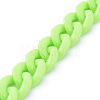 Handmade Opaque Acrylic Curb Chains AJEW-JB00662-05-2