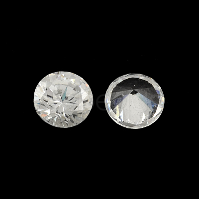 Diamond Shaped Cubic Zirconia Pointed Back Cabochons ZIRC-R004-12mm-01-1