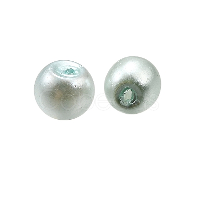 Baking Paint Pearlized Glass Pearl Round Beads HY-XCP0001-25C-1