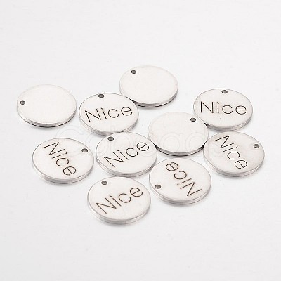 Non-Tarnish 201 Stainless Steel Pendants STAS-O078-C19-1