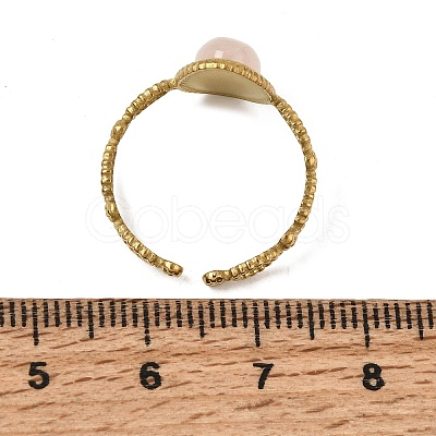 304 Stainless Steel Cuff Open Rings for Women GG-CBA7994-01G-07-1
