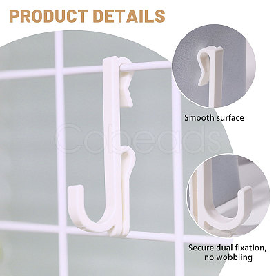 Plastic Mesh Sheet Hook FIND-WH0149-32A-01-1
