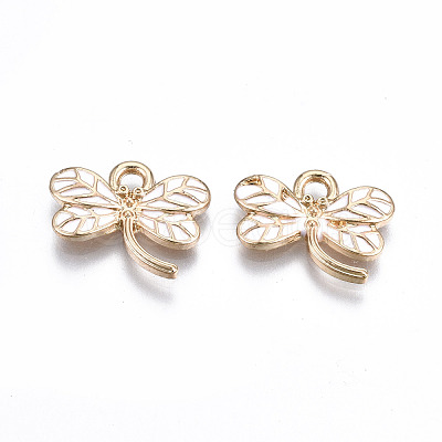 Light Gold Plated Alloy Pendants ENAM-T009-69E-RS-1