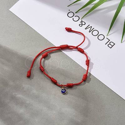 Adjustable Nylon Thread Charm Bracelets BJEW-JB06274-02-1