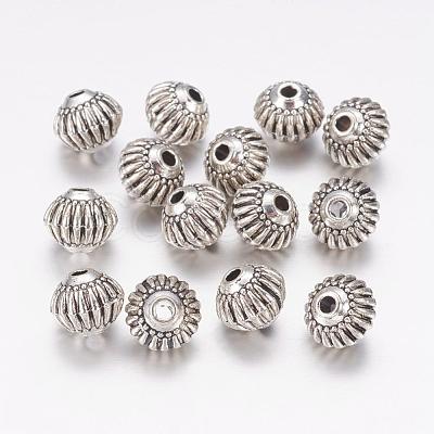 Tibetan Style Alloy Lantern Beads X-TIBEB-M008-06AS-1
