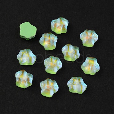 Paw Print Resin Cabochons MRMJ-WH0012-35F-1