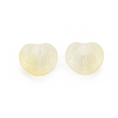 Two Tone Transparent Spray Painted Glass Beads GLAA-T022-24-C05-1