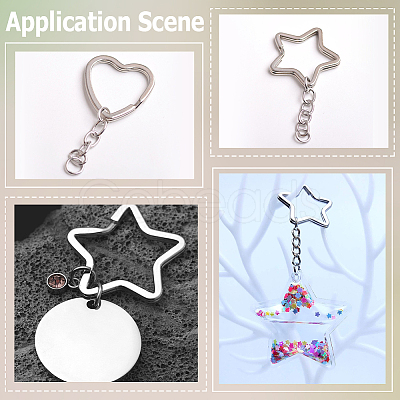 30Pcs 2 Styles Zinc Alloy Split Rings FIND-SP0004-19-1