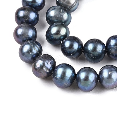 Natural Cultured Freshwater Pearl Beads Strands PEAR-N013-08H-1