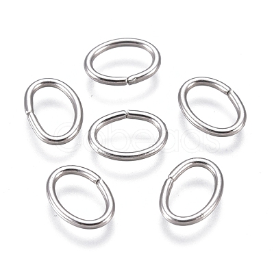 Tarnish Resistant 304 Stainless Steel Open Jump Rings STAS-F250-11P-O-1