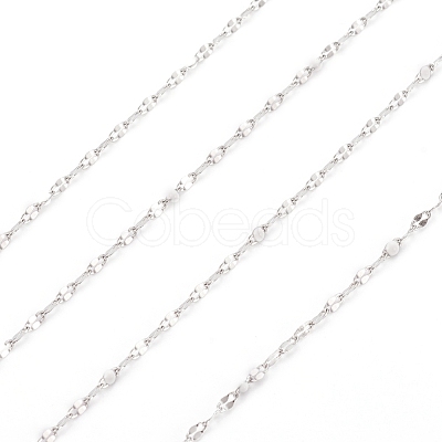 Handmade 304 Stainless Steel Dapped Chains CHS-D026-16I-P-1