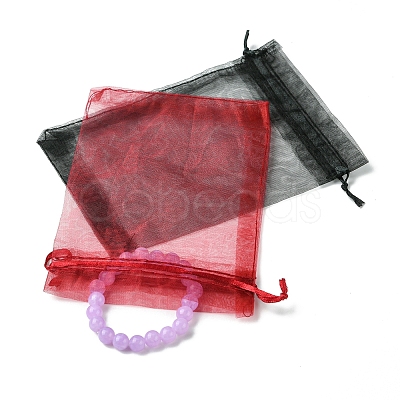 Organza Bags Jewellery Storage Pouches Wedding Favour Party Mesh Drawstring Gift OP-FS0001-04C-1
