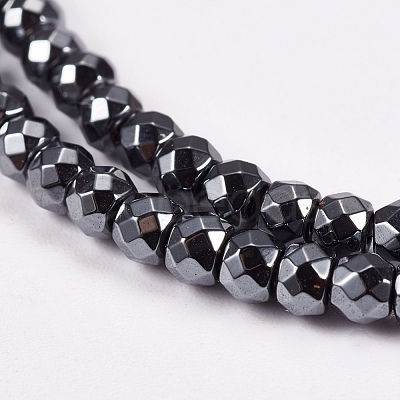 Non-Magnetic Synthetic Hematite Beads Strands G-Q410-1