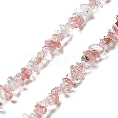 Cherry Quartz Glass Beads Strands G-E607-A03-1