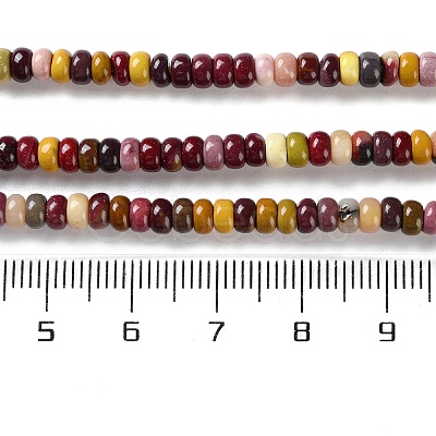 Natural Mookaite Beads Strands G-K343-C34-01-1