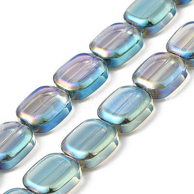Transparent Electroplate Glass Bead Strands EGLA-P049-02A-FR05-1